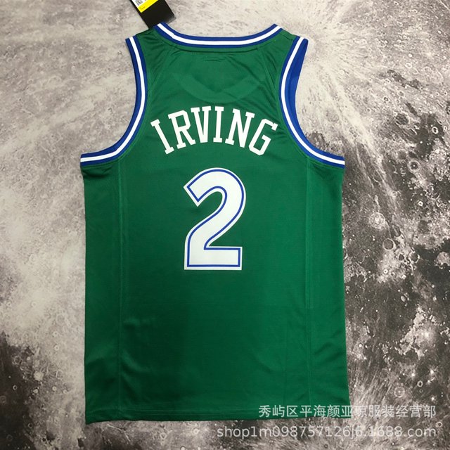 Heat Pressed Basketball Jersey Mavericks No. 2 Irving Basketball Jersey