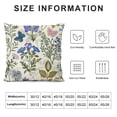 thumbnail image 5 of Throw Pillow Covers Vintage Plants with Flowers Botanical Square Pillowcase for Home Decor Sofa Car Bedroom Pillow case, 5 of 5