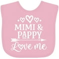 thumbnail image 3 of Inktastic Mimi and Pappy Love Me Boys or Girls Baby Bib, 3 of 4