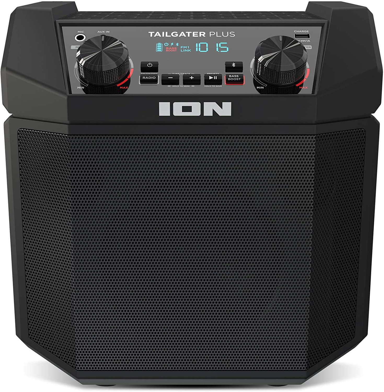 ION Audio Tailgater Plus NEU 50W tragbar Bluetooth Lautsprecher Musikanlage 