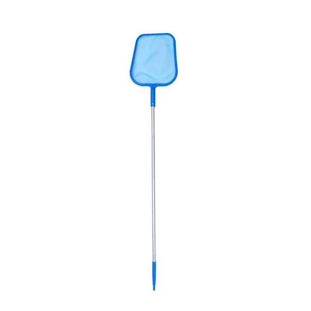 KAKOWELY 48 Inches 122cm Pool Leaf Rake Mesh Frame Net Skimmer Cleaner Swimming Pool Tool Blue,61.81"X11.42"X1.38"
