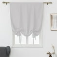 thumbnail image 2 of Ynlkorvg Window Curtains Curtain for Bathroom Kitchen Adjustable Balloon Roman Curtains for Small Window Room Darkening Shades Drapes Panel Rod Pocket Purple Home Essentials White, 2 of 9