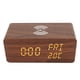 thumbnail image 5 of Reloj LED de carga digital, reloj despertador digital de madera Relojes eléctricos de madera Reloj LED de madera creado magistralmente Jadeshay A, 5 of 8