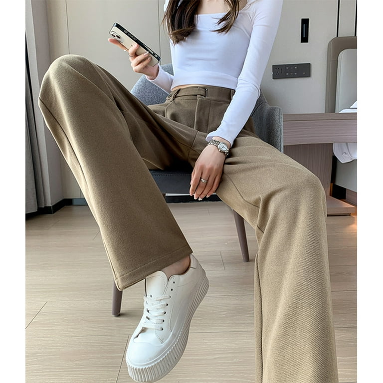 Men Cotton Linen Wide Leg Pants Autumn Vintage Full Length