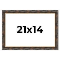 21x14 Frame Gold Real Wood Picture Frame Width 1.5 inches | Interior Frame Depth 0.5 inches |