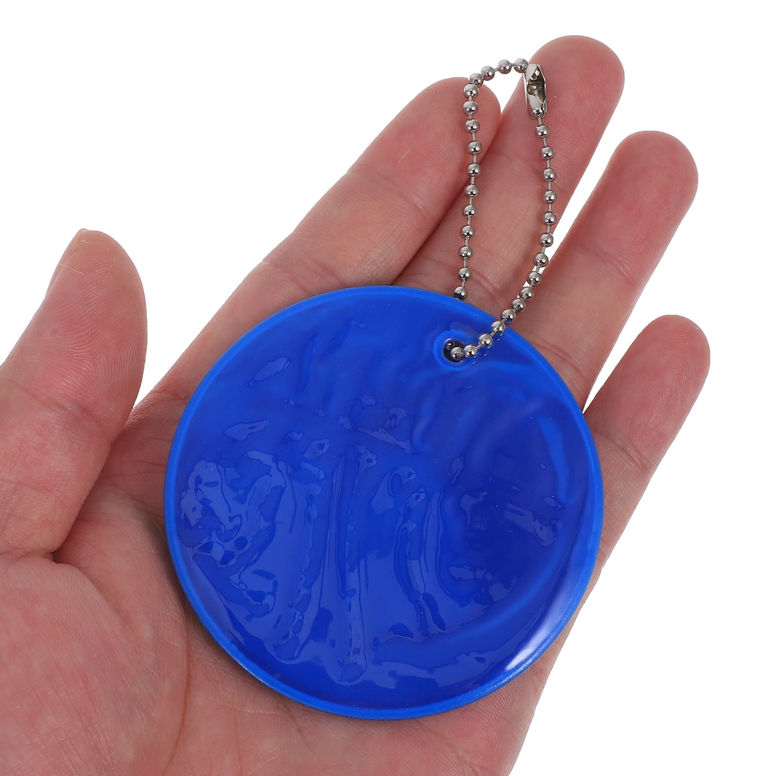 FRCOLOR 24pcs Reflective Pendant Keychain for Backpacks Reflective Safety Tag for Night Running and Cycling Lightweight Reflector Keyring for Increased Visibility and Safety