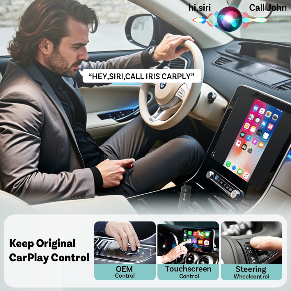 カーナビ Ottocast Mirror Touch CarPlay Ottocast Mirror Touch Wireless CarPlay Adapter - Bi