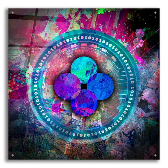 Epic Art 'OKB Crypto' by Epic Art Portfolio, Acrylic Glass Wall Art, 36"x36"
