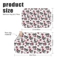 thumbnail image 3 of Skull and Flower Gothic Pattern Bath Mat Set Of 2,Non-Slip Rug for Bathroom,Kitchen,Bedroom,Entrance, 30x17 and 23.5x15.7 Inches, 3 of 5