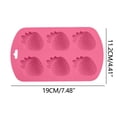 thumbnail image 2 of Fruit-Shaped Multi-Use Silicone Molds - Reusable Bakeware for Cakes, Cookies & Desserts, Craft Molds for Resin & Soap, Non-Stick Flexible Silicone, Perfect for Home Baking, 7.48*4.41in, Red, 2 of 6