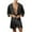Black, variant on Holiday Clearance! ZVNAΖH Men's Summer Robe with Hooded Lightweight Bathrobe House Kimono Sleepwear Pajamas