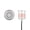 Stainless Steel, variant on 2012-30BS-WAC Lighting-4W 1 LED Round Low-Profile Top Inground Indicator Light with Honeycomb Louver-3.13 Inch Tall and 2.07 Inch Wide-Brass