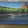 thumbnail image 6 of Ambesonne Eiffel Tower Place Mats Set of 4, Eiffel at Sunrise, Standard Size, Navy Blue Green Cream, 6 of 6