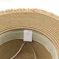 thumbnail image 4 of Yuanlong Womens Woven Straw Hats Leather Buckle Band Fedora Hat Spring Summer Breathable Beach Holiday Casual Lady Sun Cap, 4 of 5