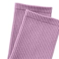 thumbnail image 4 of QSAWXQZ Kids' Crew Socks Solid Knitting Breathable Mid Calf Socks 5-13Years, 4 of 5