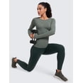 thumbnail image 4 of CRZ YOGA Seamless Long Sleeve Shirts for Women Workout Athletic Running Yoga Tops Breathable Tshirt, 4 of 8