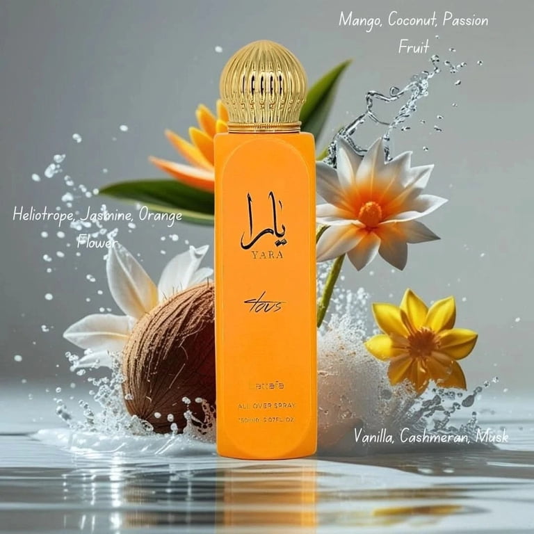 Lattafa, Ladies Yara Tous Body Spray, 5.07 oz, Tropical Fragrance
