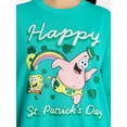 thumbnail image 4 of SpongeBob SquarePants Women's Saint Patrick's Day Graphic Sweatshirt, Sizes XXS-XXL, 4 of 5