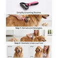 thumbnail image 5 of Pet Pro,Pet Pro Grooming Tool, Double-Sided Dematting Tool, Undercoat Rake, Extra-Wide Dog Grooming Brush & Deshedder Comb, Reduces Shedding 95% for Dogs & Cats, 5 of 7