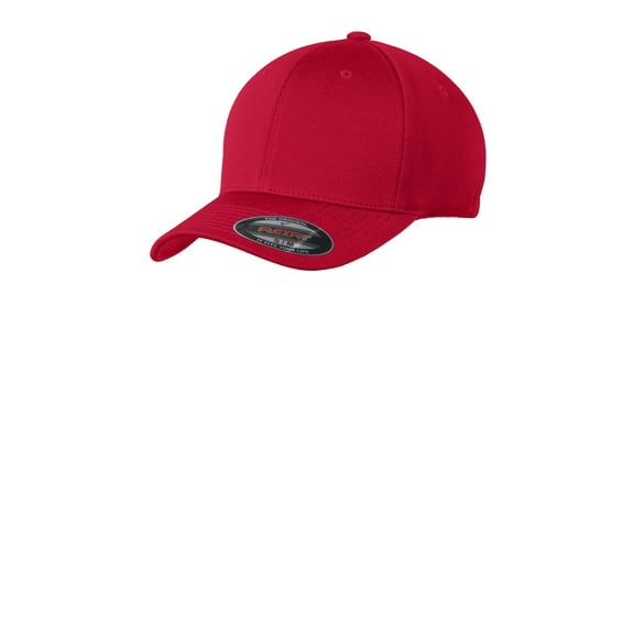 Sport Tek Adult Unisex Regular Block Mesh Cap True Red Small/Medium