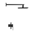 thumbnail image 3 of Concorde Single-Handle 1 Spray 8" Wall Mounted Fixed Shower Head in Matte Black (Valve Included), 3 of 8