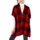 thumbnail image 1 of Tommy Hilfiger Mujer Toggle Poncho Suéter, Rojo, Pequeño, 1 of 1