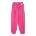 thumbnail image 4 of Nyeemya Women's Belly Dance Costume Side Split Sequins Shiny Bloomers Trousers & Harem Pants Hot Pink One Size, 4 of 6