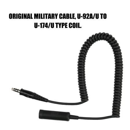 Herwey U 92a U To U 174 U Helicopter Military Headphone Extension Line Cable For Helicopter Military Jack Headphone Extension Cable U 92a U To U 174 U Walmart Canada