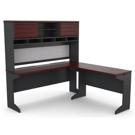 UPC 029986984913 product image for Ameriwood Home Pursuit L-Shaped Desk with Hutch Bundle, Multiple Colors | upcitemdb.com