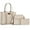 Beige, variant on Wrangler 3Pcs Handbags Set Tote Bag & Medium Crossbody Purse & Wallet, Crocodile-Black