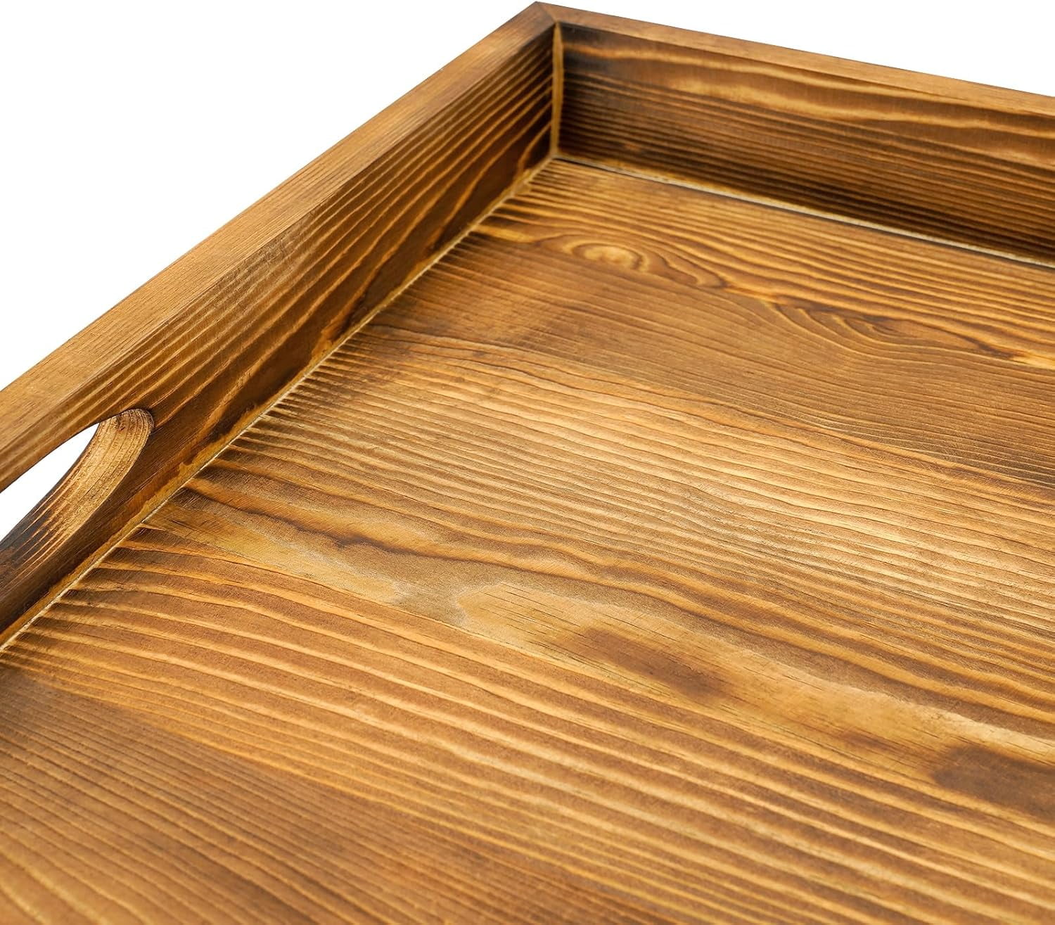 Pine Wood Noodle Board Stove Cover Stove Top Covers for Gas Burners and Electric Stove Decorative Tray Stove Cover Protector for Kitchen RV Cookware (Log Color)