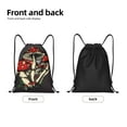 thumbnail image 5 of Kdxio Red Mushrooms Print Drawstring Backpack Bag,Waterproof Draw String Back Sack, Gym Drawstring Bags Swim Bag For Unisex, 5 of 9
