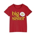 thumbnail image 2 of Piuwrlz 5 Years Girls Short Sleeve T-Shirt Toddler Summer Printed T Shirt Red Crew Neck Cotton Shirt Top Red Size 5 Years, 2 of 4