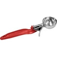 thumbnail image 1 of TrueCraftware – 1 1/3 oz Stainless Steel Lever Disher, Red Ergo Handle, NSF Certified, 1 of 4