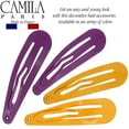 thumbnail image 3 of Southwit Paris CP1330A French Hair Snap Clip Barrette, Hair Slides Clic Clac for Women, Styling Girls Side Slide-in Metal Snap Pin Hair Accessories for Women. Strong Hold, No Slip Grip, Made in France, 3 of 5
