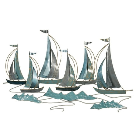 Afternoon Regatta Sailboat Wall Art Multi Cool Wall Sculpture