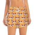 thumbnail image 2 of Rateoe Dachshund Dog Puppy Printed 2 in 1 Women's Workout Shorts for Athletic Gym Running Shorts with Phone Pockets-X-Large, 2 of 7