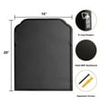 thumbnail image 7 of Magnifique Wall Mirror Farmhouse Rounded Corner Arch Wood Frame for Bathroom 16" x 20", Black, 7 of 7