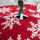thumbnail image 3 of Falda para Árbol de Navidad Xihbxyly Estampado de Terciopelo Rojo 90 Cm, 3 of 7