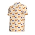 thumbnail image 2 of Balery Dachshund Printed Men’s Short Sleeve Polo Shirt, Midweight Men's Shirt,Golf Polo shirts -Large, 2 of 9