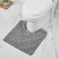 thumbnail image 3 of Better Trends 2 Piece Bathroom Rug Set 100% Cotton Extra Soft Tufted Bath Rug Water Absorbent Non-Slip Bath Mat Machine Washable (Gray) Hugo Collection, 3 of 6