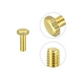 thumbnail image 4 of Unique Bargains Brass Hex Bolts, M4x12mm 5 Pack Fully Thread Grade 4.8 Machine Screws, 4 of 4