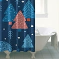 thumbnail image 4 of 72x72 Winter Fashion Xmas Tree Shower Curtain:Christmas & New Year Bathroom Curtain - Machine Washable (Hooks Included), 4 of 5