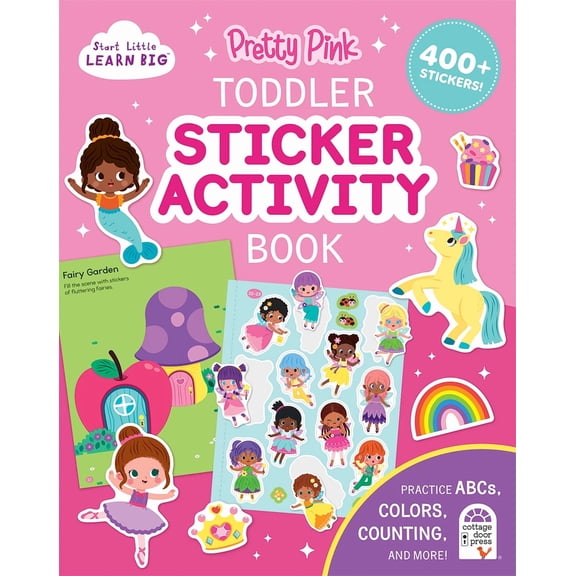Pretty Pink Toddler Sticker Activity Book (Paperback)
