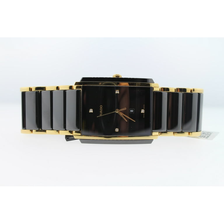 Rado Integral L Jubile Black Dial Ceramic SS Quartz Male Rado Integral L Jubile Black Dial Ceramic SS Quartz Male