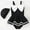 y-1015Black604, variant on Hifoo Kids Girls Swimwear Swimsuit With Bowknot Cute Swim Dress For Toddler Kids Summer Beach Outdoor Play Trendy Vacation Pool Bathing Suit