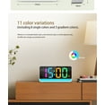 thumbnail image 3 of Onekawa Digital Alarm Clock for Bedrooms Living Room with USB Charging Port Super Loud Alarm Clocks for Heavy Sleepers with Large Big Numbers, Electric Desk Clock with LED RGB Ambient, 3 of 4