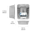 thumbnail image 3 of Mainstays 11.75" x 9.3" Aluminum Extra Deep Roaster Pan, 1 Count, 3 of 6