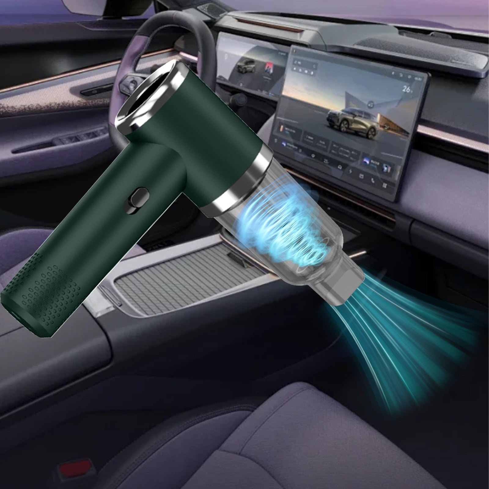 Snmubt Car Vacuum Cleaner Large Suction Wireless, Handheld Portable High Power Vacuum for Car Interior, Great Christmas Gift for Car Owners, Blow and Suction Dual Use