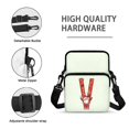 thumbnail image 7 of FUIALDOLG Christmas Crossbody Bag Featuring Santa Letter V, Polyester Zipper Purse for Daily Travel and Casual Work Use, 7 of 7